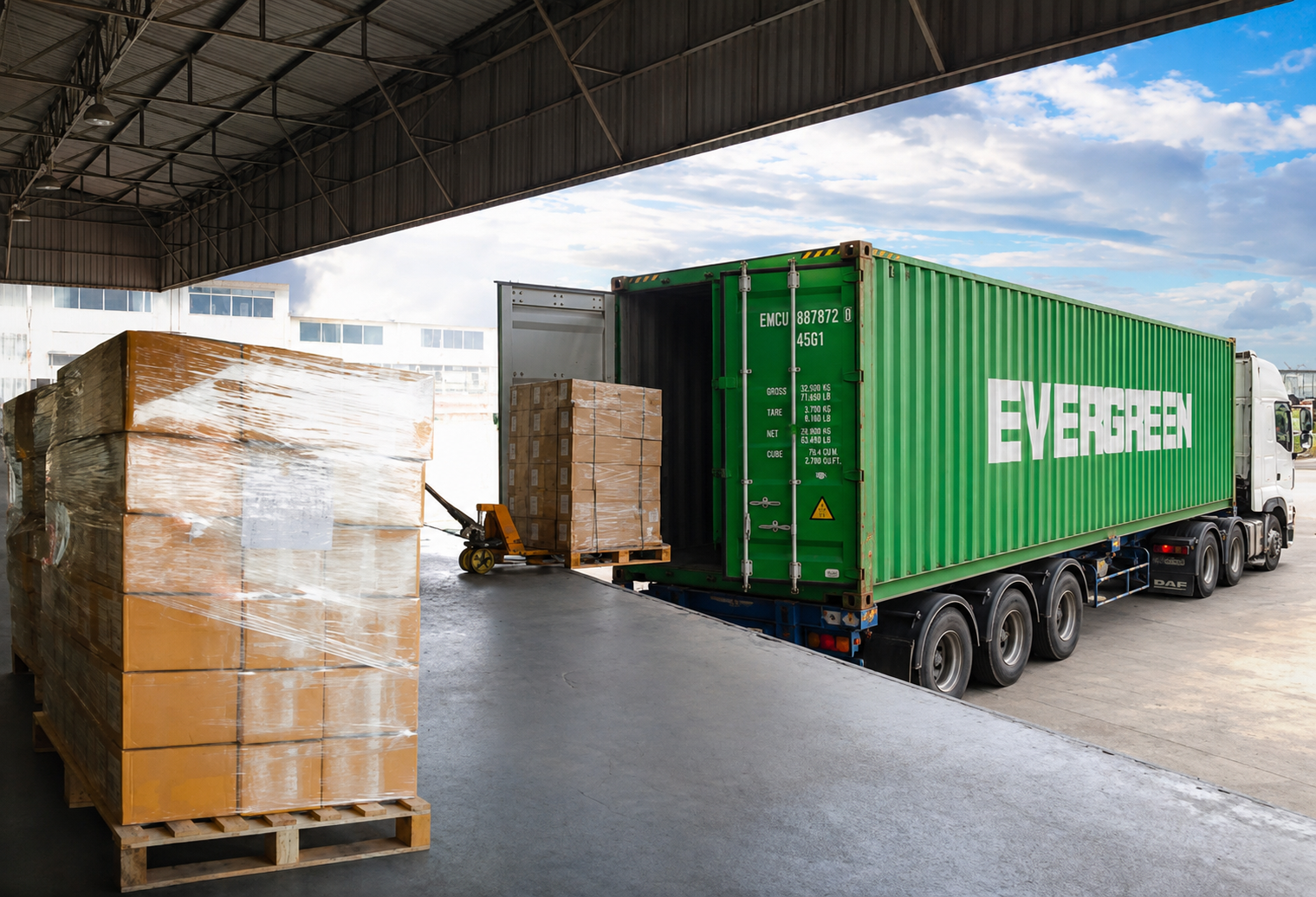 UCHEDIMMA Container Truck Highway